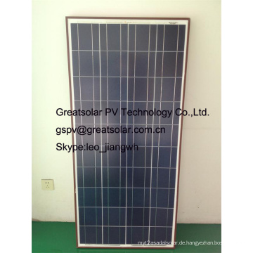 150W Polykristalline Sonnenkollektor-Module hergestellt in Nanjing, Jiangsu, China